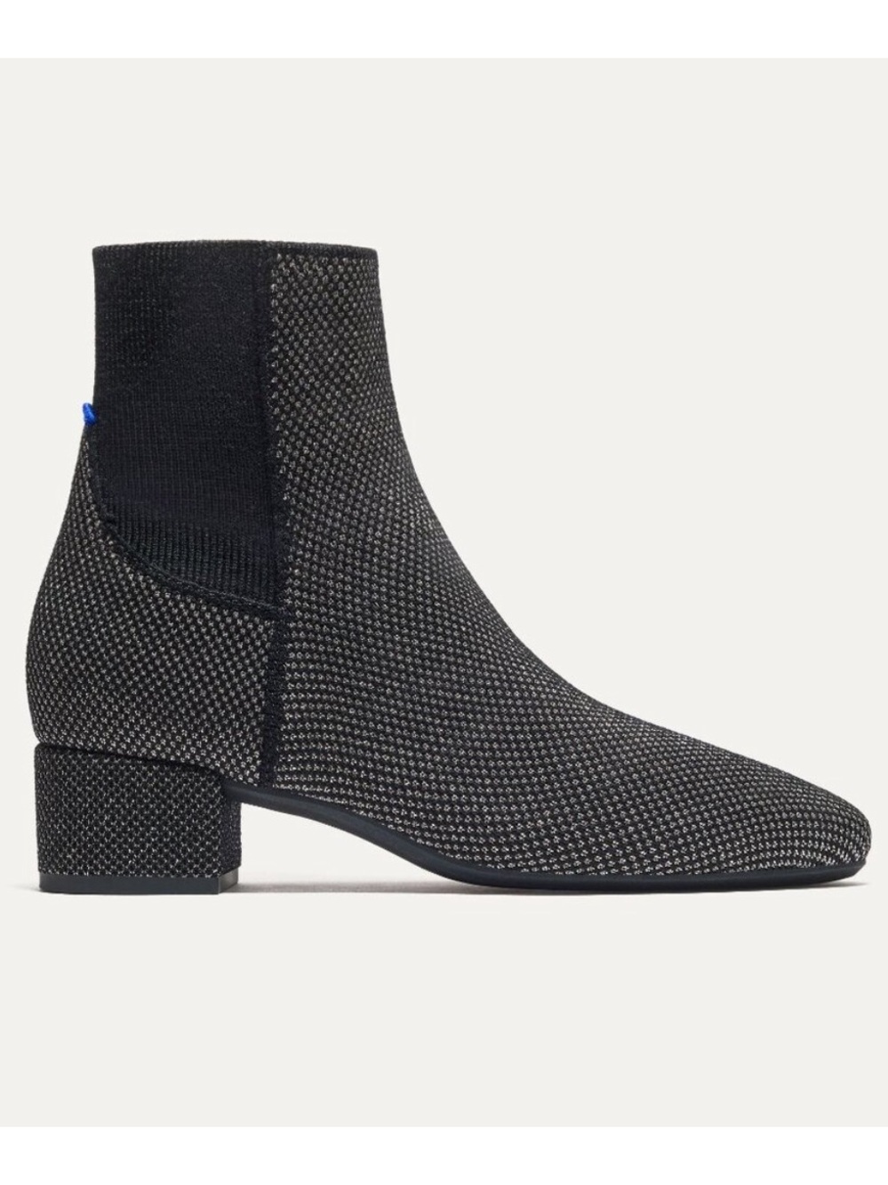 Rothy’s | The Classic Boot in Star Studded Merino Wool 8.5 Black Silver